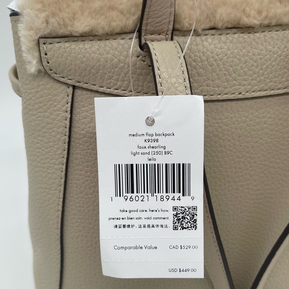 Kate Spade Leila Medium Flap Backpack - Picture 12 of 12